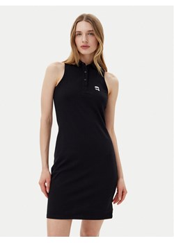 KARL LAGERFELD Sukienka codzienna A2W13041 Czarny Slim Fit ze sklepu MODIVO w kategorii Sukienki - zdjęcie 181203001