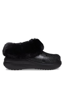 Crocs Kapcie Crocs Furever Crush Crystal Glitter 208974 Czarny ze sklepu MODIVO w kategorii Kapcie męskie - zdjęcie 181203051