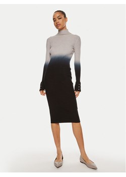Liu Jo Sukienka dzianinowa WF4356 MA47P Szary Slim Fit ze sklepu MODIVO w kategorii Sukienki - zdjęcie 181203124