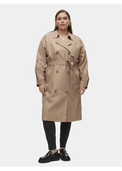 Vero Moda Curve Trencz Doreen 10307261 Beżowy Regular Fit ze sklepu MODIVO w kategorii Płaszcze damskie - zdjęcie 181203184