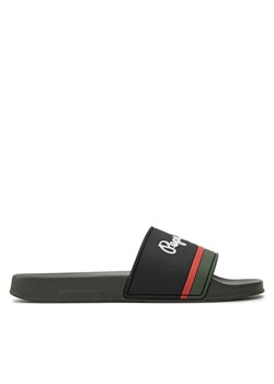Pepe Jeans Klapki Slider Portobello M PMS70123 Khaki ze sklepu MODIVO w kategorii Klapki męskie - zdjęcie 181203231