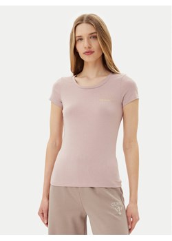 EA7 Emporio Armani T-Shirt 8NTT65 TJDQZ U4079 Różowy Regular Fit ze sklepu MODIVO w kategorii Bluzki damskie - zdjęcie 181203374