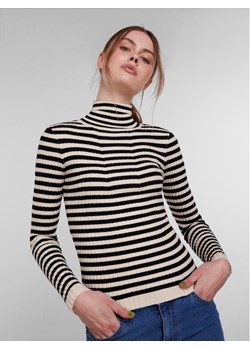 Pieces Golf 17115049 Beżowy Slim Fit ze sklepu MODIVO w kategorii Swetry damskie - zdjęcie 181203432