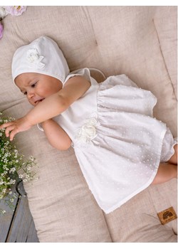 Jamiks Sukienka elegancka Betsy JLF051 Beżowy Regular Fit ze sklepu MODIVO w kategorii Ubranka do chrztu - zdjęcie 181203454
