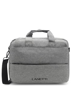 Lanetti Torba na laptopa LAN-K-011-04L Szary ze sklepu MODIVO w kategorii Torby na laptopa - zdjęcie 181203470