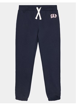 Gap Spodnie dresowe 482442-02 Granatowy Regular Fit ze sklepu MODIVO w kategorii Spodnie dziewczęce - zdjęcie 181203571