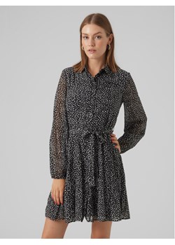 Vero Moda Sukienka koszulowa 10299195 Czarny Regular Fit ze sklepu MODIVO w kategorii Sukienki - zdjęcie 181203573