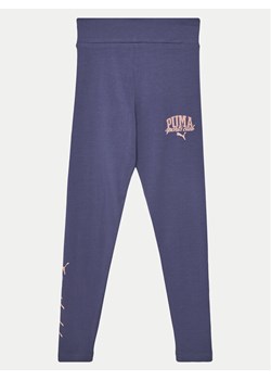 Puma Legginsy Class 685831 Granatowy Slim Fit ze sklepu MODIVO w kategorii Spodnie dziewczęce - zdjęcie 181203661
