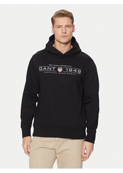 Gant Bluza 2044014 Czarny Regular Fit ze sklepu MODIVO w kategorii Bluzy męskie - zdjęcie 181203794