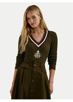 LAUREN RALPH LAUREN Sweter 200951624001 Zielony Regular Fit ze sklepu MODIVO w kategorii Swetry damskie - zdjęcie 181204032