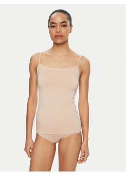 Triumph Top Sense Of Modal 10224795 Beżowy Slim Fit ze sklepu MODIVO w kategorii Bluzki damskie - zdjęcie 181204160
