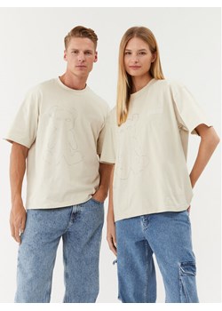 2005 T-Shirt Horned Lucy Beżowy Oversize ze sklepu MODIVO w kategorii Bluzki damskie - zdjęcie 181204220