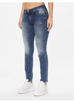 Please Jeansy P01DYR7DIX Niebieski Slim Fit ze sklepu MODIVO w kategorii Jeansy damskie - zdjęcie 181204463