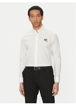 KARL LAGERFELD Koszula 605911 552671 Biały Slim Fit ze sklepu MODIVO w kategorii Koszule męskie - zdjęcie 181204491