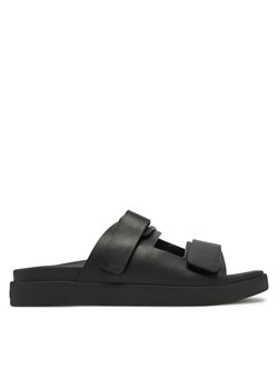 Calvin Klein Sandały Flat Adj Slide Eyelet HW0HW02489 Czarny ze sklepu MODIVO w kategorii Klapki damskie - zdjęcie 181204542