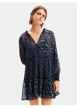 Desigual Sukienka letnia Doque 24SWVW20 Granatowy Relaxed Fit ze sklepu MODIVO w kategorii Sukienki - zdjęcie 181204712