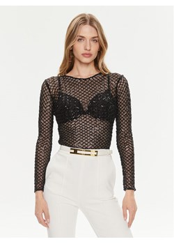 Elisabetta Franchi Body BO-014-42E2-6001 Czarny Slim Fit ze sklepu MODIVO w kategorii Bluzki damskie - zdjęcie 181204763