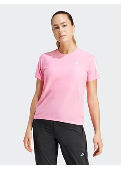 adidas Koszulka techniczna Own The Run IN1592 Różowy Regular Fit ze sklepu MODIVO w kategorii Bluzki damskie - zdjęcie 181204904
