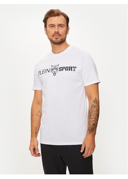 Plein Sport T-Shirt AADC MTK7197 SJY001N Biały Regular Fit ze sklepu MODIVO w kategorii T-shirty męskie - zdjęcie 181204932