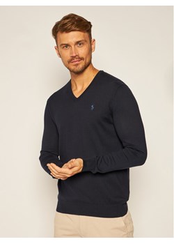 Polo Ralph Lauren Sweter Ls Sf Vn Pp 710670789004 Granatowy Slim Fit - id: 0000207674196 - marki Polo Ralph Lauren - 181204983 Polo Ralph Lauren Sweter Ls Sf Vn Pp 710670789004 Granatowy Slim Fit ze sklepu MODIVO w kategorii Swetry męskie - zdjęcie 181204983