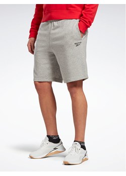 Reebok Szorty sportowe Reebok Identity French Terry Shorts HZ8784 Szary Regular Fit ze sklepu MODIVO w kategorii Spodenki męskie - zdjęcie 181205121