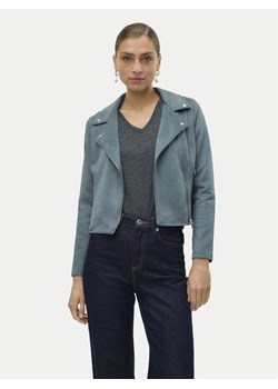 Vero Moda Kurtka z imitacji skóry Jose 10300938 Zielony Regular Fit ze sklepu MODIVO w kategorii Kurtki damskie - zdjęcie 181205171