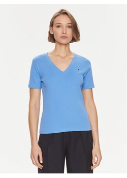 Tommy Hilfiger T-Shirt New Cody WW0WW40584 Niebieski Slim Fit ze sklepu MODIVO w kategorii Bluzki damskie - zdjęcie 181205203