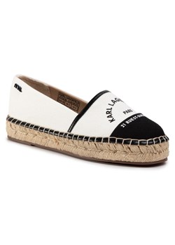 KARL LAGERFELD Espadryle KL80108 Biały ze sklepu MODIVO w kategorii Espadryle damskie - zdjęcie 181205453