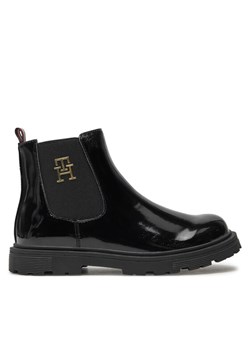 Tommy Hilfiger Botki Chelsea Boot T1A5-33563-0343 S Czarny ze sklepu MODIVO w kategorii Buty zimowe dziecięce - zdjęcie 181205524