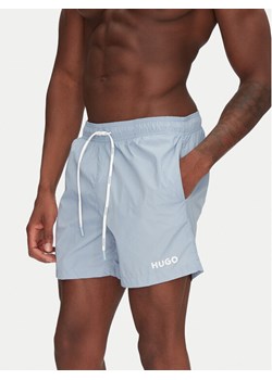 HUGO Szorty kąpielowe Haiti 50469312 Błękitny Regular Fit ze sklepu MODIVO w kategorii Kąpielówki - zdjęcie 181205621