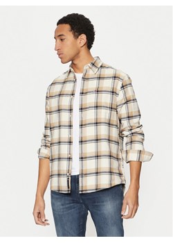 Tommy Jeans Koszula Check Flannel DM0DM20670 Beżowy Regular Fit ze sklepu MODIVO w kategorii Koszule męskie - zdjęcie 181205640