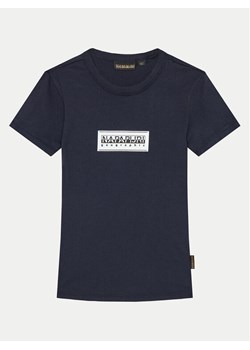 Napapijri T-Shirt Chamois NP0A4HYL S Granatowy Regular Fit ze sklepu MODIVO w kategorii T-shirty chłopięce - zdjęcie 181205763
