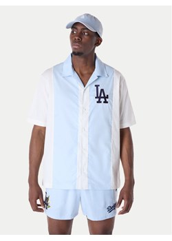 New Era Koszula LA Dodgers Stripe Revere 60596335 Biały Regular Fit ze sklepu MODIVO w kategorii Koszule męskie - zdjęcie 181205793