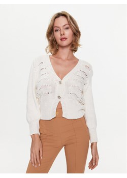 Liu Jo Kardigan WA3350 MA45M Écru Regular Fit ze sklepu MODIVO w kategorii Swetry damskie - zdjęcie 181205994