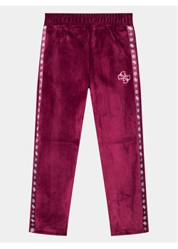 Guess Spodnie dresowe J3BQ12 KBYO0 Bordowy Relaxed Fit ze sklepu MODIVO w kategorii Spodnie dziewczęce - zdjęcie 181206003