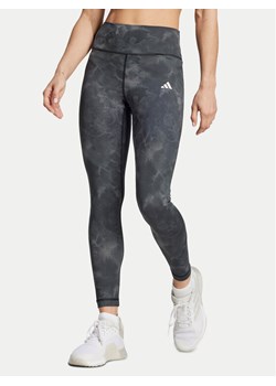 adidas Legginsy Train Essentials AOP Flower IN4295 Szary Slim Fit ze sklepu MODIVO w kategorii Spodnie damskie - zdjęcie 181206080