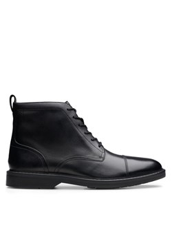 Clarks Kozaki Aldwin Cap 26179732 Czarny ze sklepu MODIVO w kategorii Buty zimowe męskie - zdjęcie 181206120