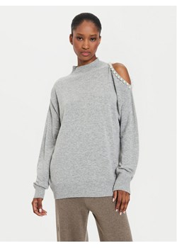 Kontatto Sweter 3M0179 Szary Regular Fit ze sklepu MODIVO w kategorii Swetry damskie - zdjęcie 181206301