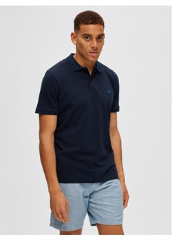 Selected Homme Polo 16087839 Granatowy Regular Fit ze sklepu MODIVO w kategorii T-shirty męskie - zdjęcie 181206360