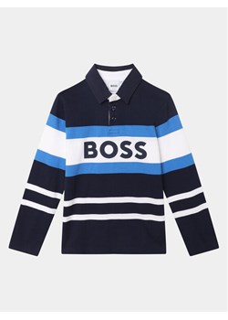 Boss Polo J25O96 D Granatowy Regular Fit ze sklepu MODIVO w kategorii T-shirty chłopięce - zdjęcie 181206451