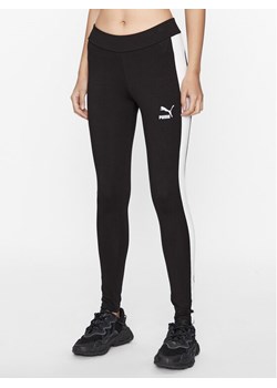 Puma Legginsy Iconic T7 530080 Czarny Tight Fit ze sklepu MODIVO w kategorii Spodnie damskie - zdjęcie 181206512