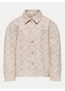 Kids ONLY Kurtka jeansowa Elsa 15341154 Beżowy Regular Fit ze sklepu MODIVO w kategorii Kurtki dziewczęce - zdjęcie 181206532