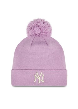 New Era Czapka Wmns Metallic Pom Nyy 60364280 Różowy ze sklepu MODIVO w kategorii Czapki zimowe damskie - zdjęcie 181206644