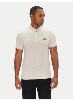 BOSS Polo Philix Toc Jq 50538106 Beżowy Slim Fit - id: 0000305111753 - marki BOSS HUGO BOSS - 181206780 BOSS Polo Philix Toc Jq 50538106 Beżowy Slim Fit ze sklepu MODIVO w kategorii T-shirty męskie - zdjęcie 181206780
