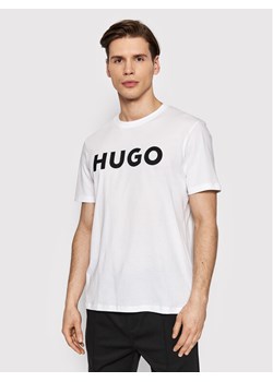 Hugo T-Shirt Dulivio 50467556 Biały Regular Fit ze sklepu MODIVO w kategorii T-shirty męskie - zdjęcie 181206781