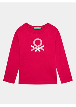 United Colors Of Benetton Bluzka 3I9WG10A3 Różowy Regular Fit ze sklepu MODIVO w kategorii Bluzki dziewczęce - zdjęcie 181207141