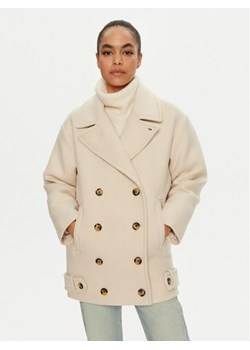 Tommy Jeans Płaszcz przejściowy DW0DW19752 Beżowy Regular Fit ze sklepu MODIVO w kategorii Płaszcze damskie - zdjęcie 181207151