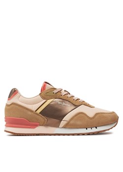 Pepe Jeans Sneakersy London Glam W PLS40006 Beżowy - id: 0000303692049 - marki Pepe Jeans - 181207553 Pepe Jeans Sneakersy London Glam W PLS40006 Beżowy ze sklepu MODIVO w kategorii Buty sportowe damskie - zdjęcie 181207553