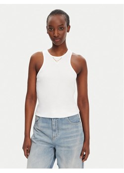 TWINSET Top 251TT2400 Biały Slim Fit ze sklepu MODIVO w kategorii Bluzki damskie - zdjęcie 181207590