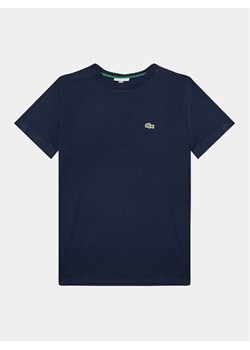 Lacoste T-Shirt TJ1122 Granatowy Regular Fit ze sklepu MODIVO w kategorii T-shirty chłopięce - zdjęcie 181207604